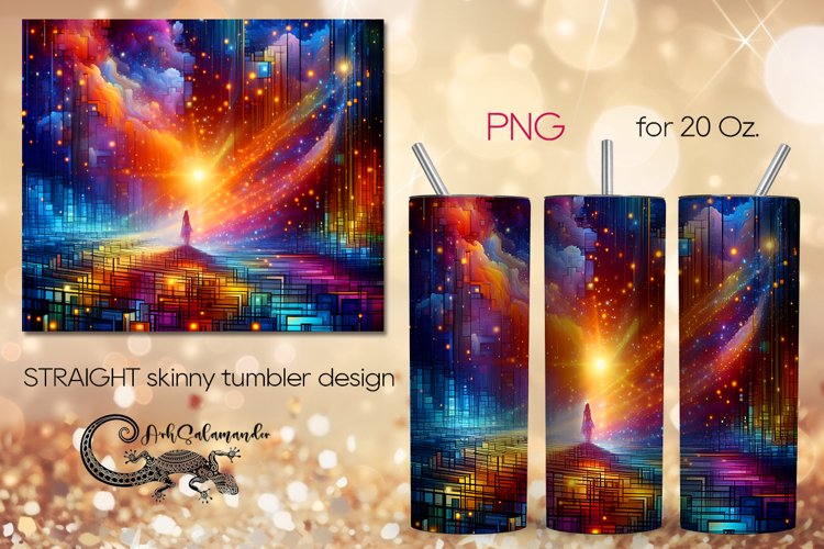Abstract design | surrealism Straight Skinny Tumbler PLUS6