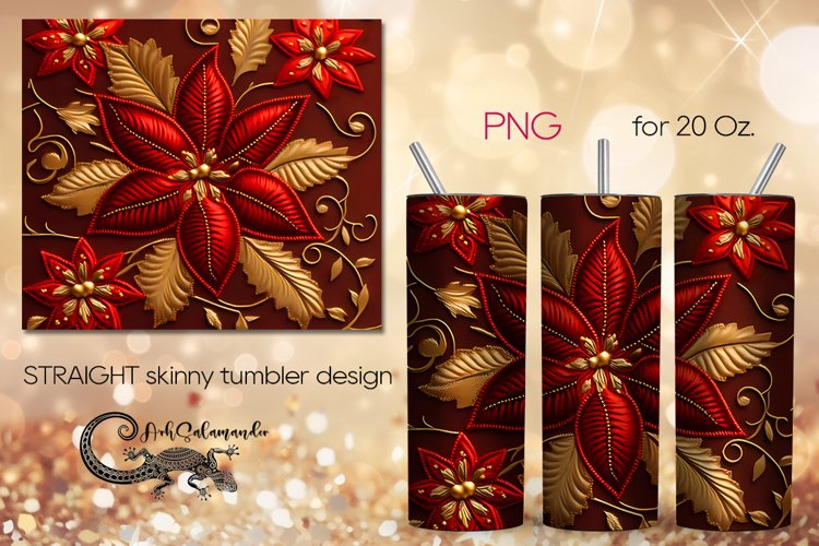 Embroidery | quadro skinny tumbler Sublimation design PLUS6