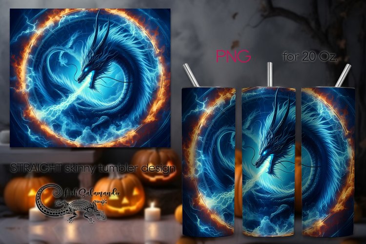 Chinese dragon | Skinny tumbler sublimation design PLUS6