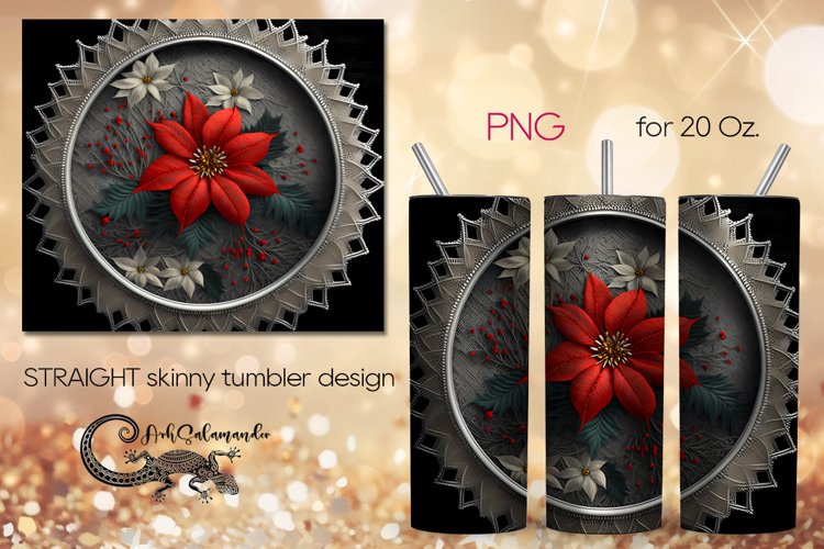 Embroidery | round skinny tumbler Sublimation design PLUS6