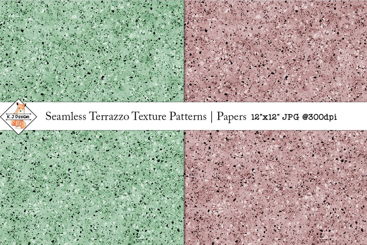Seamless Terrazzo Paper Textures | Backgrounds