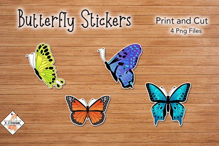 Butterfly Stickers | Print and Cut