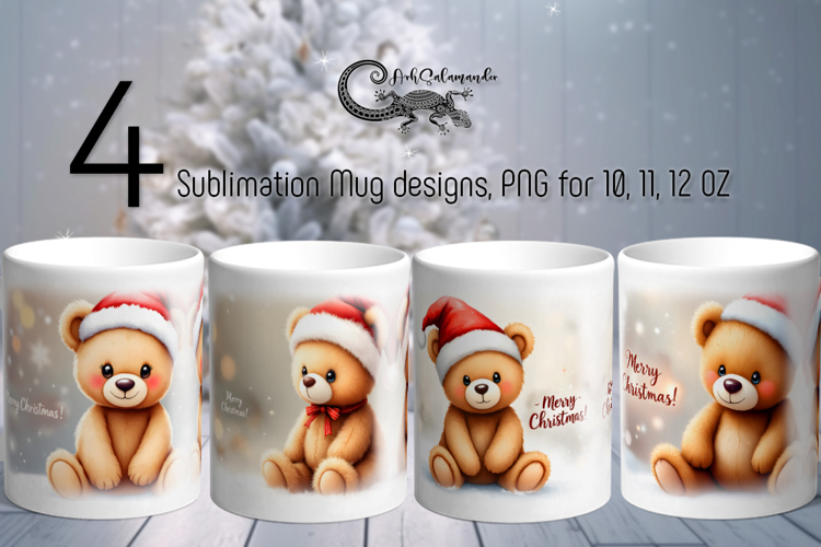 Christmas toys | 4 vintage Sublimation Mug design PLUS