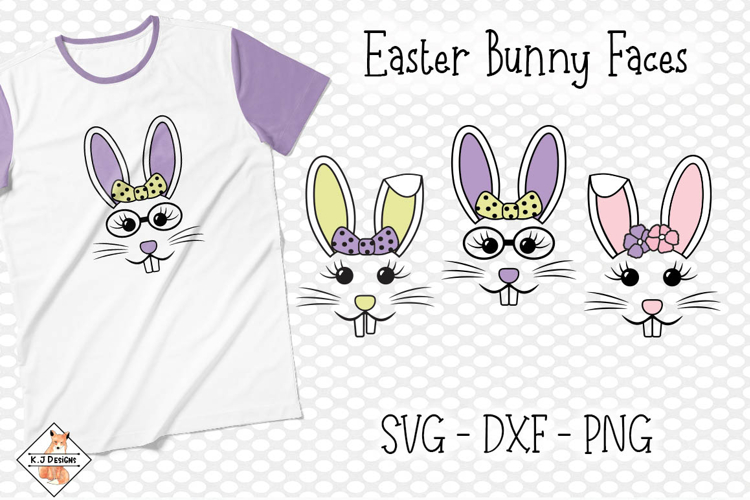 Easter Bunny Faces SVG | Kids Designs