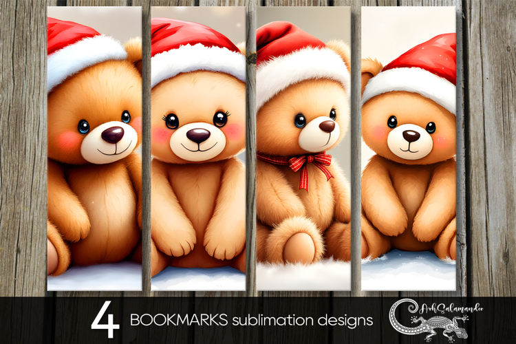 Christmas toys | Xmas bookmarks sublimation design PL