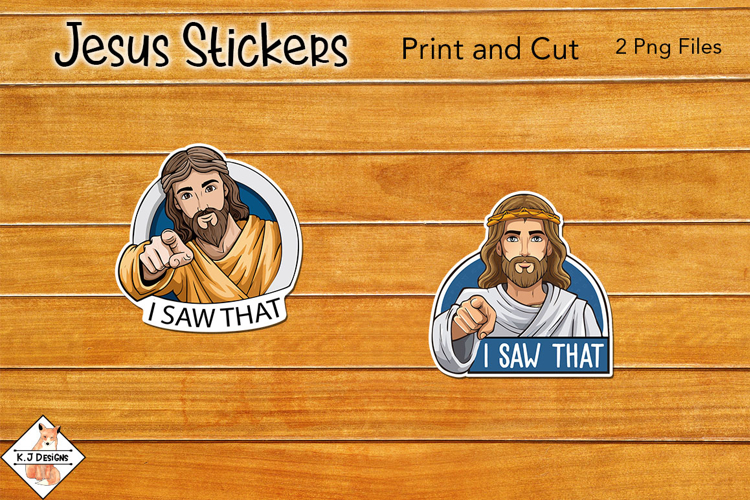 Jesus Stickers | Print and Cut