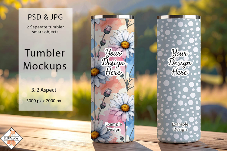 Tumbler Mockups | PSD Smart Object