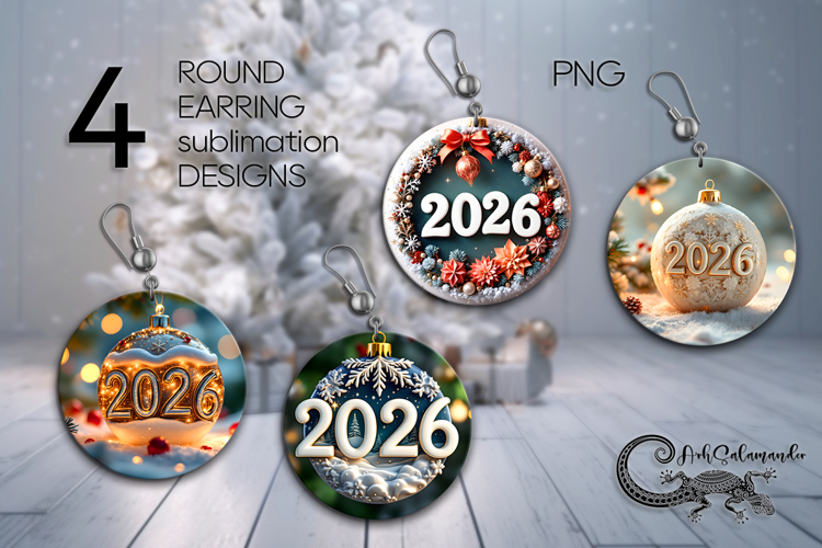 Christmas Earring SVG Image 4