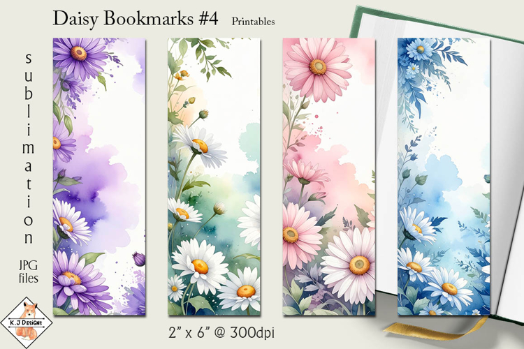 Daisy Bookmark Designs #4 | Printables