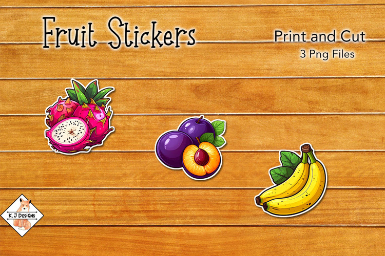 Fruit Stickers | Print and Cut