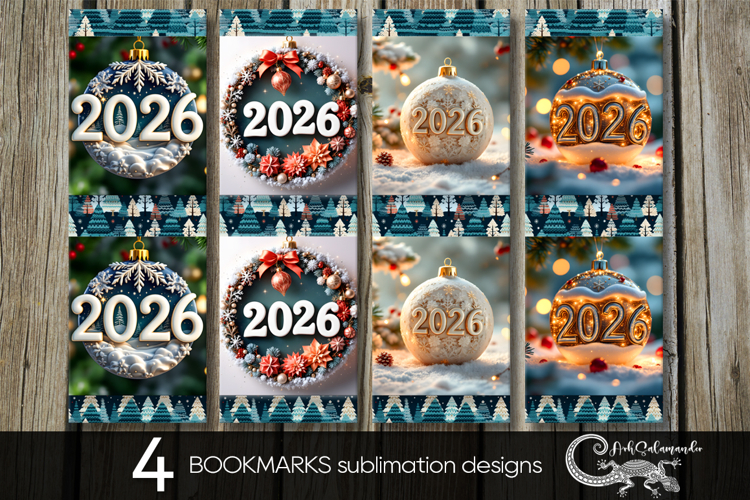 New year moods | Xmas bookmarks sublimation design P