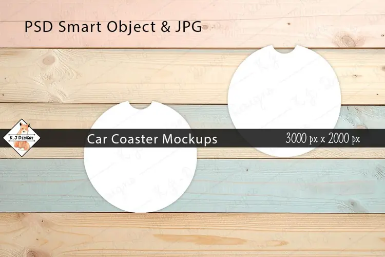 Car Coaster Mockup