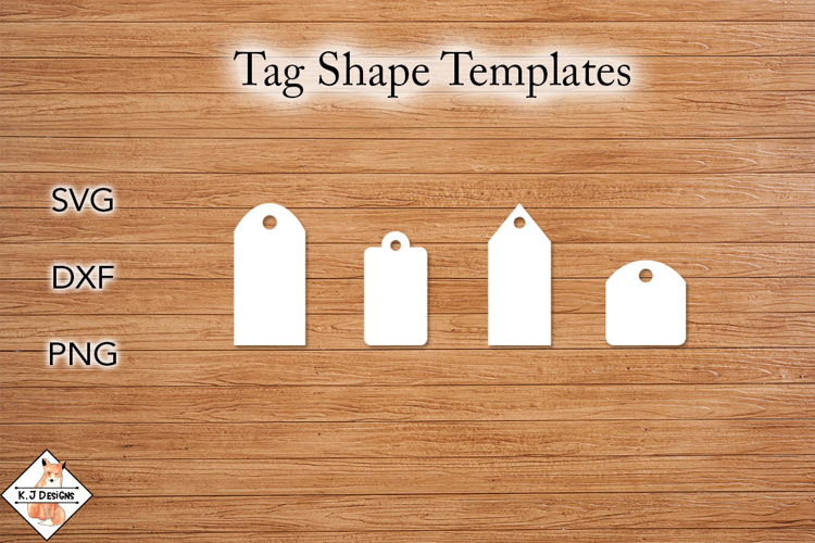 Tag Shape Templates SVG