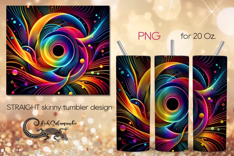 Abstract design | geometric Straight Skinny Tumbler PLUS7