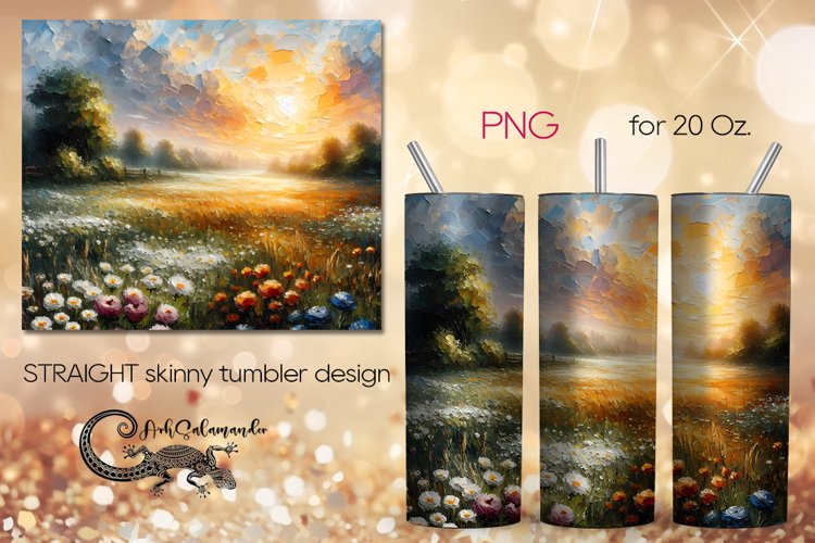 Impressionism landscape | Skinny tumbler Sublimation PLUS7