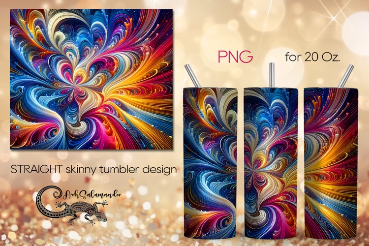 Abstract design | surrealism Straight Skinny Tumbler PLUS7