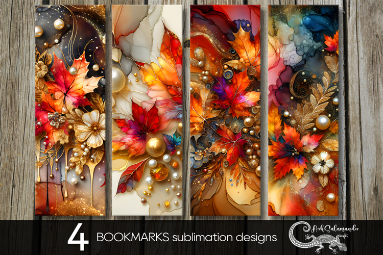 Autumn vibes | fall bookmarks sublimation designs P