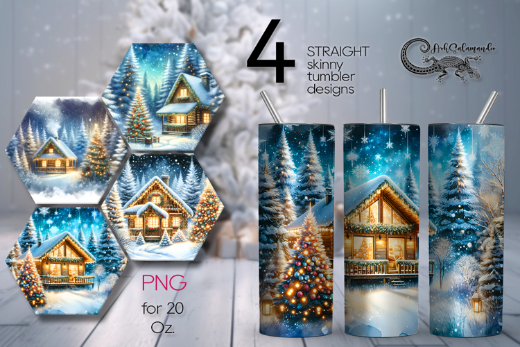 Christmas moods | 4 xmas Sublimation Tumbler Designs