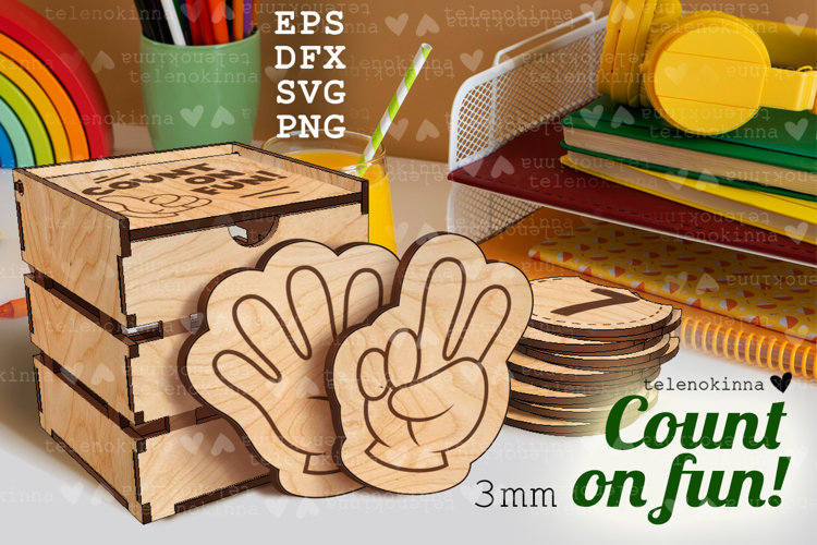 Hands & Numbers | Wooden Learning Set