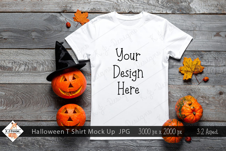 Halloween T Shirt Mockup Photo JPG | Background