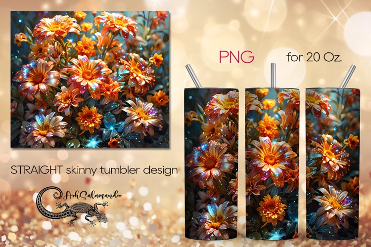 Glitter Sublimation Tumbler Design Image 13