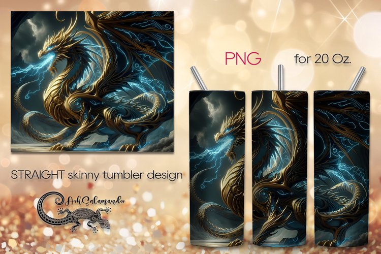 Chinese dragon | mystic Skinny tumbler sublimation design P8