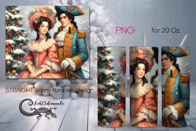 Retro Christmas | Xmas Skinny Tumbler Sublimation Design PL8