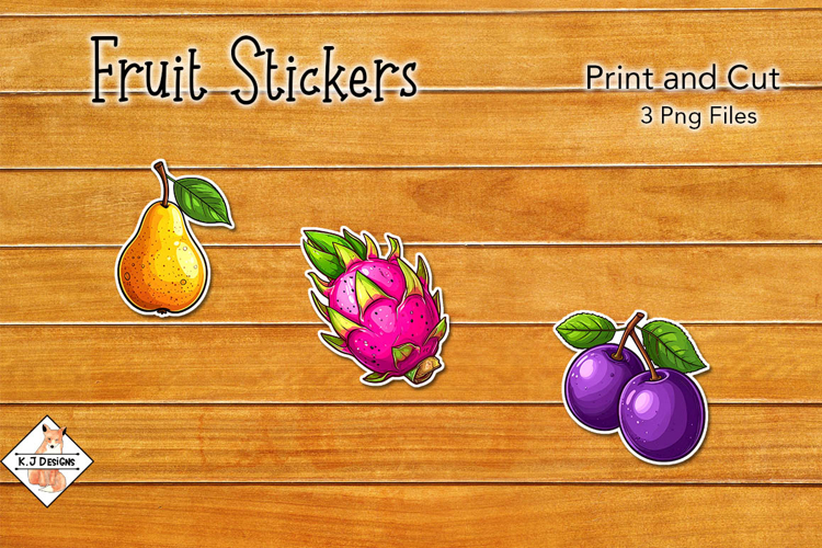 Fruit Stickers | Print and Cut