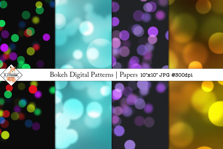 Bokeh Digital Patterns | Papers