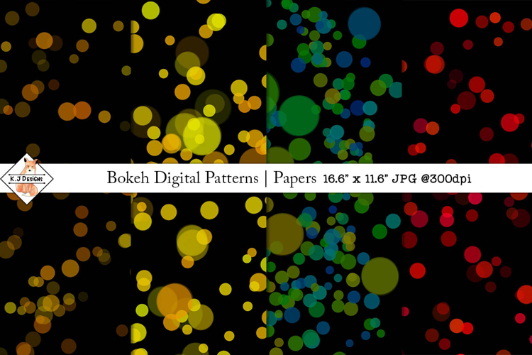Bokeh Digital Patterns | Papers
