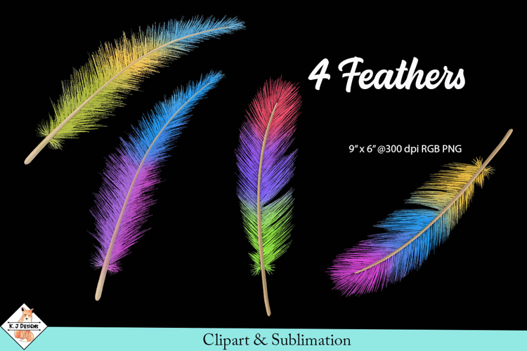 Feathers Clipart | Sublimation