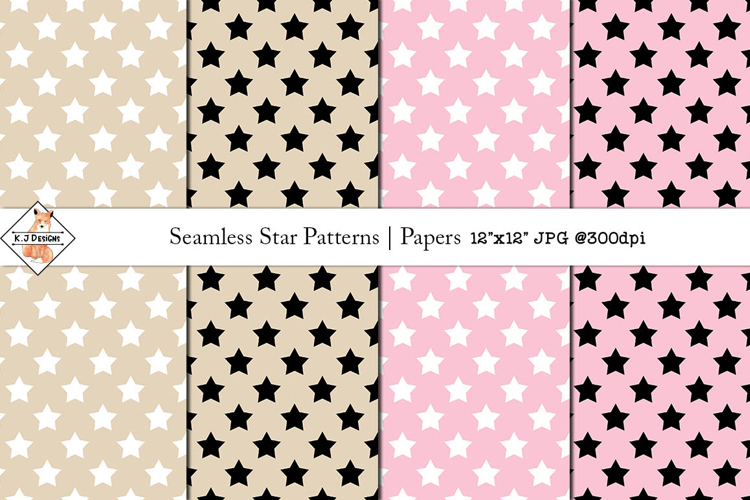 Seamless Star Patterns | Digital Papers