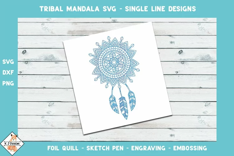 Dreamcatcher SVG for Foil Quill | Single Line Design