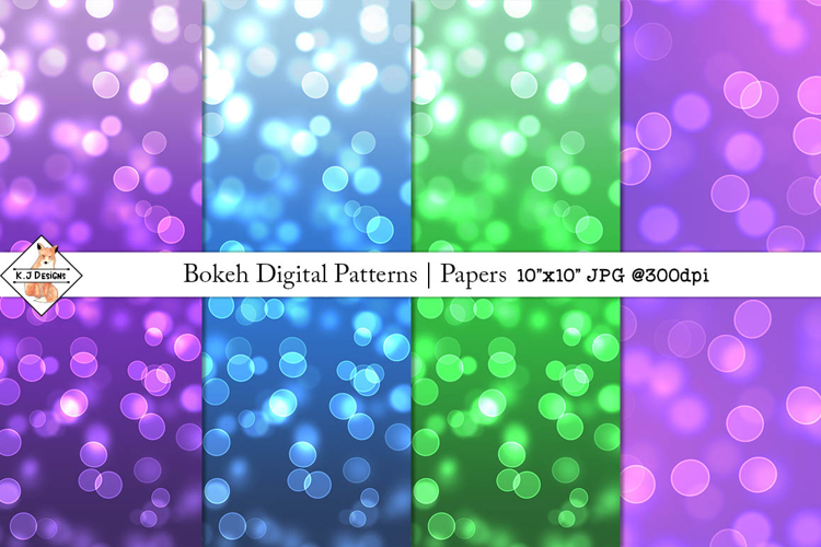 Bokeh Digital Patterns | Papers