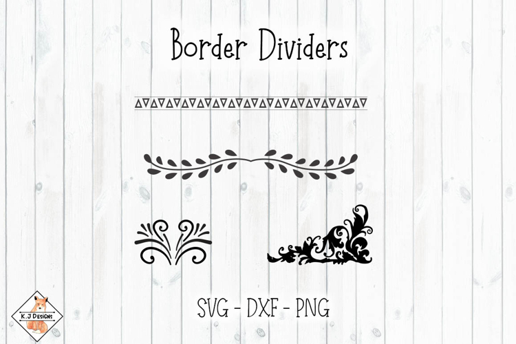 Dividers & Flourishes SVG Cut Files | Border Designs
