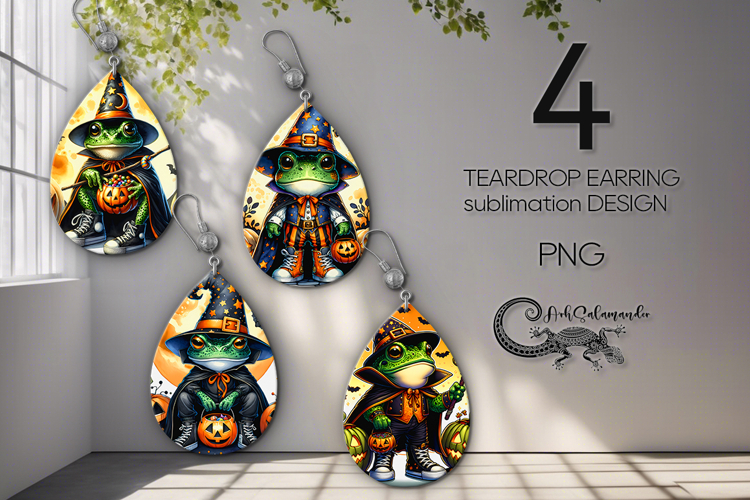 Halloween character | Teardrop Earring Sublimation design P