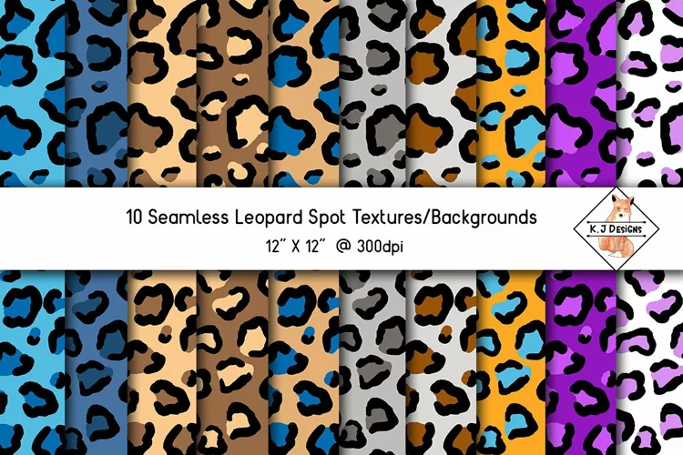 Leopard Print Papers | Sublimation Backgrounds
