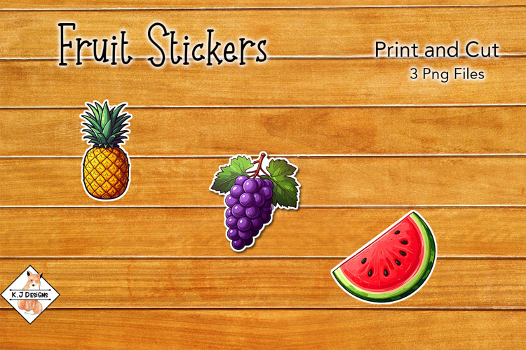 Fruit Stickers | Print and Cut