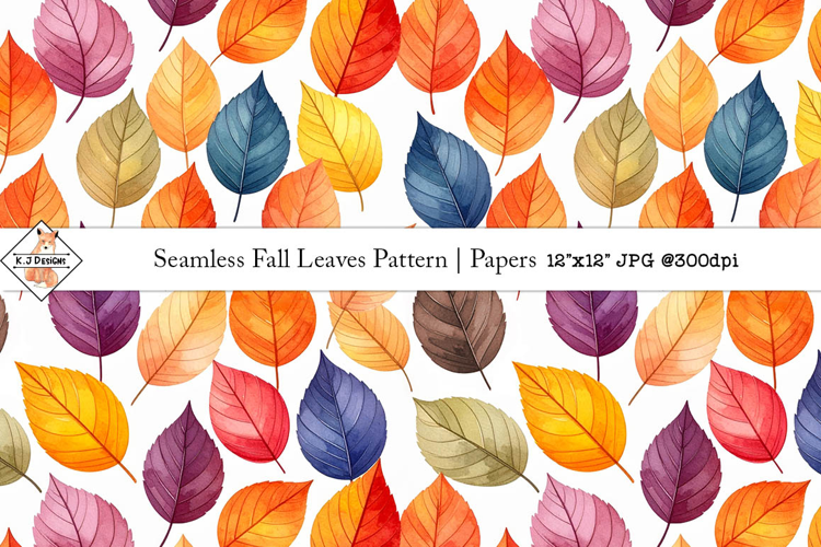 Seamless Fall Leaves Pattern | Papers