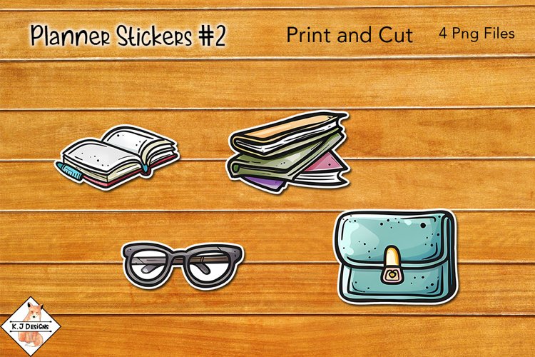 Office Planner Stickers #2 | Print and Cut