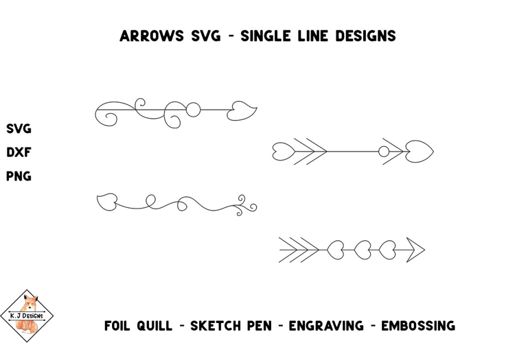 Arrows - SVG for Foil Quill | Single Line Designs