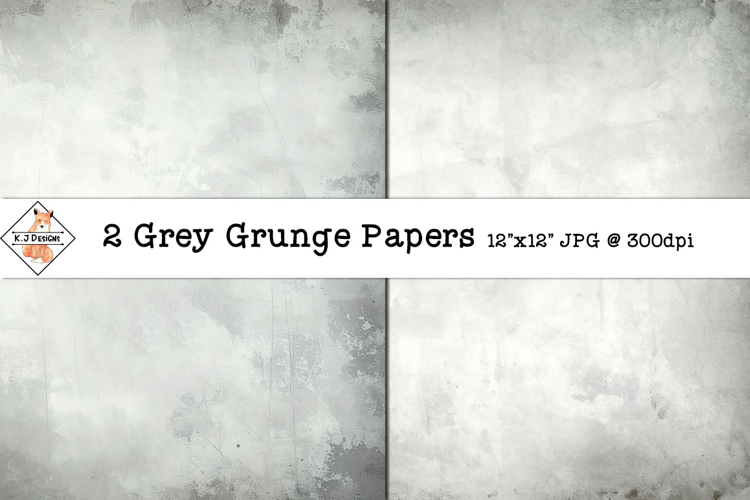 Grey Grunge Digital Papers