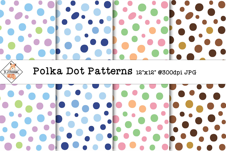 Polka Dot #2 Digital Papers | Patterns