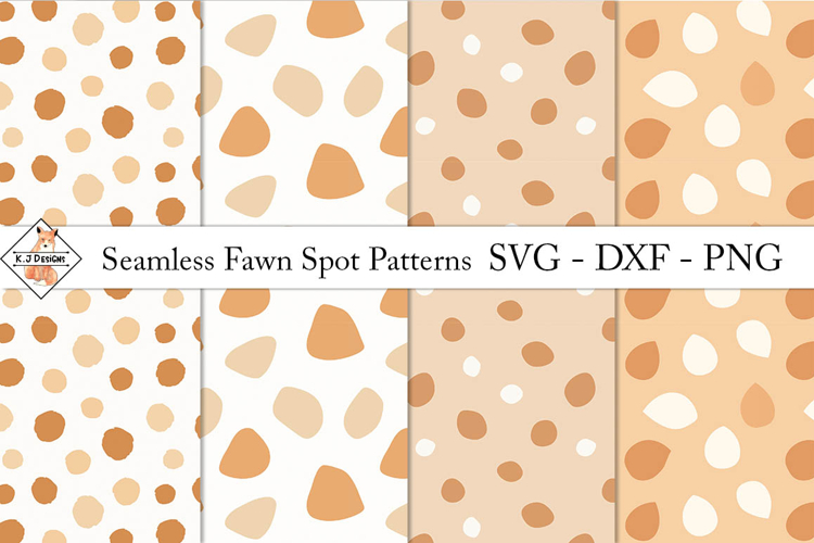 Seamless Fawn Spot Patterns SVG