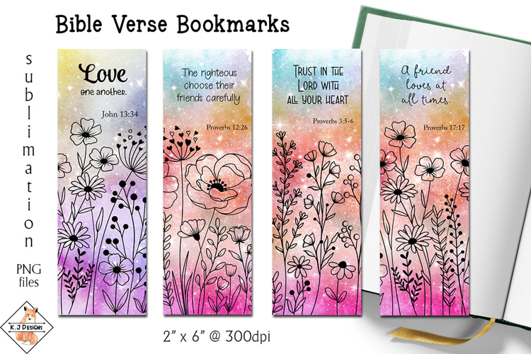 Bible Verse Bookmark Designs | Sublimation