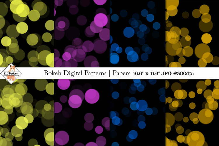 Bokeh Digital Patterns | Papers