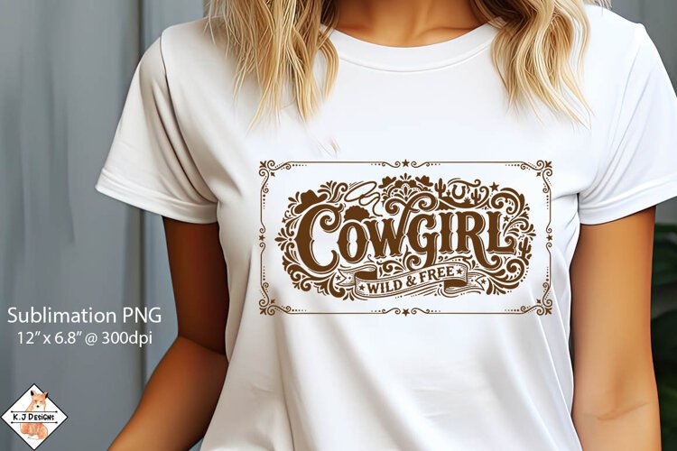 Cowgirl Text Western Design example image 1