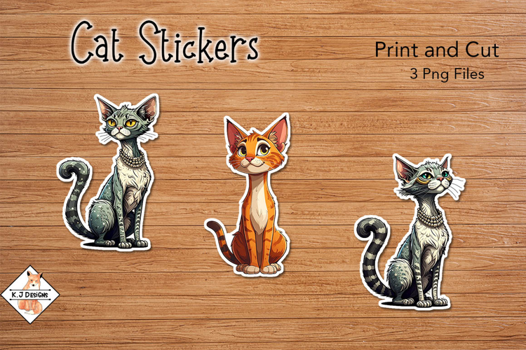 Cat Stickers | Print and Cut