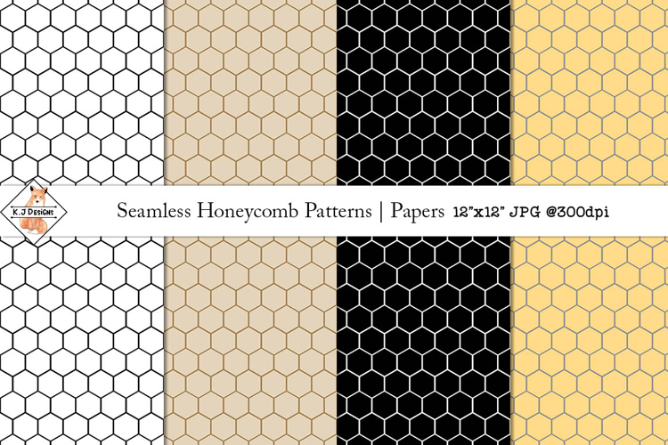 Seamless honeycomb patterns