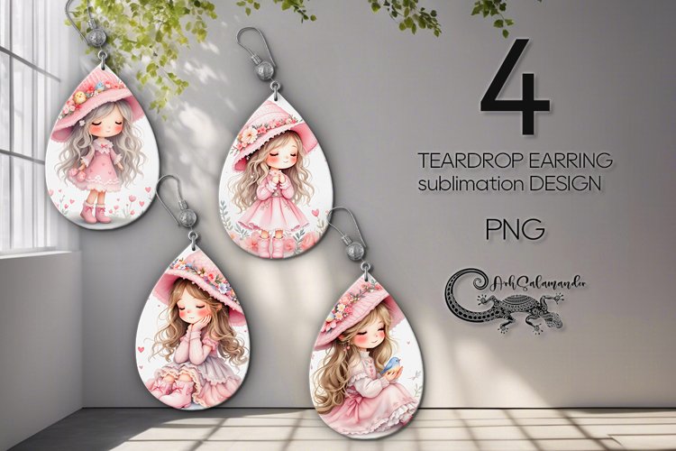 Be my valentine | sublimation teardrop earring design P